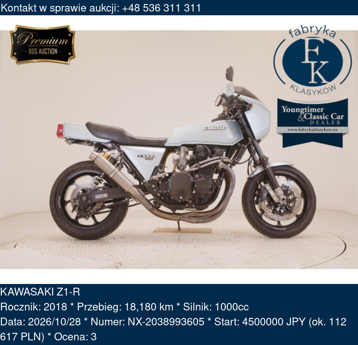 KAWASAKI Z1-R 2018 - zdjęcie 2