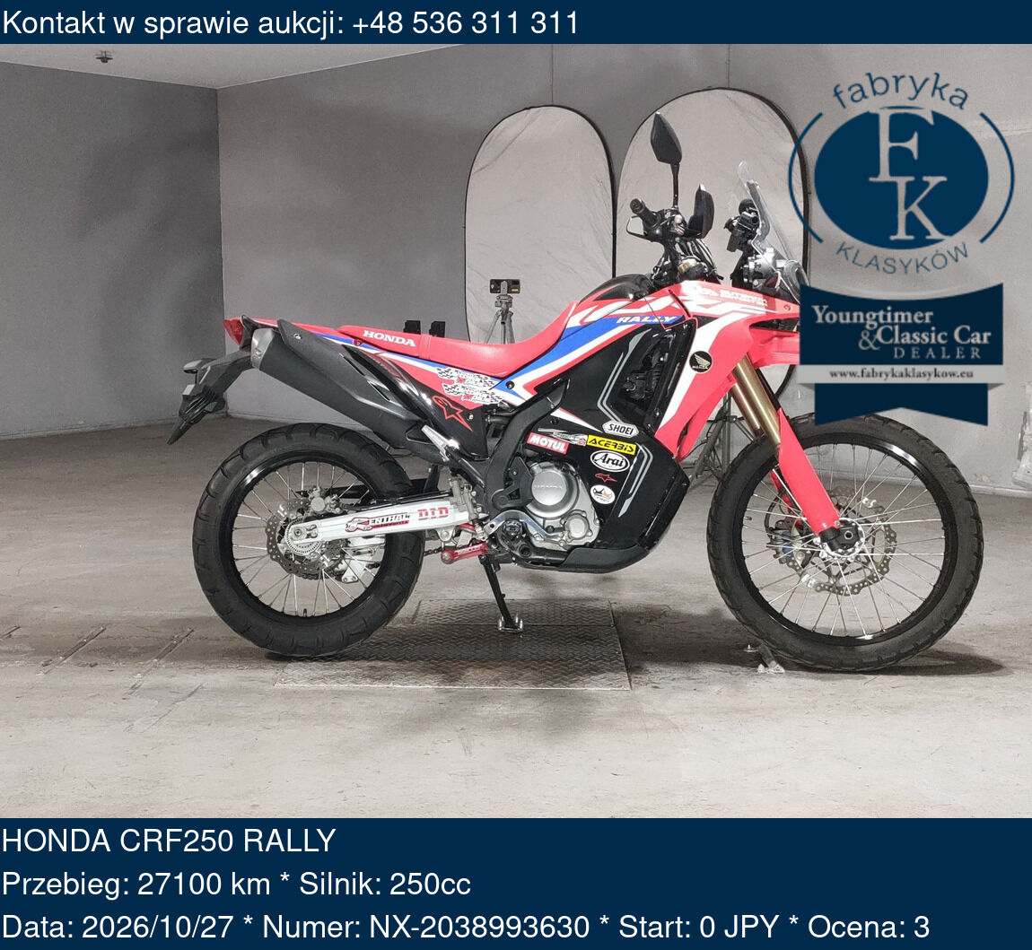 HONDA CRF250 RALLY  - zdjęcie 2