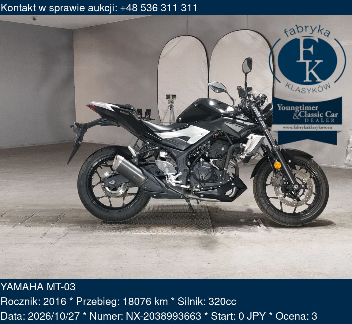 YAMAHA MT-03 2016 - zdjęcie 2