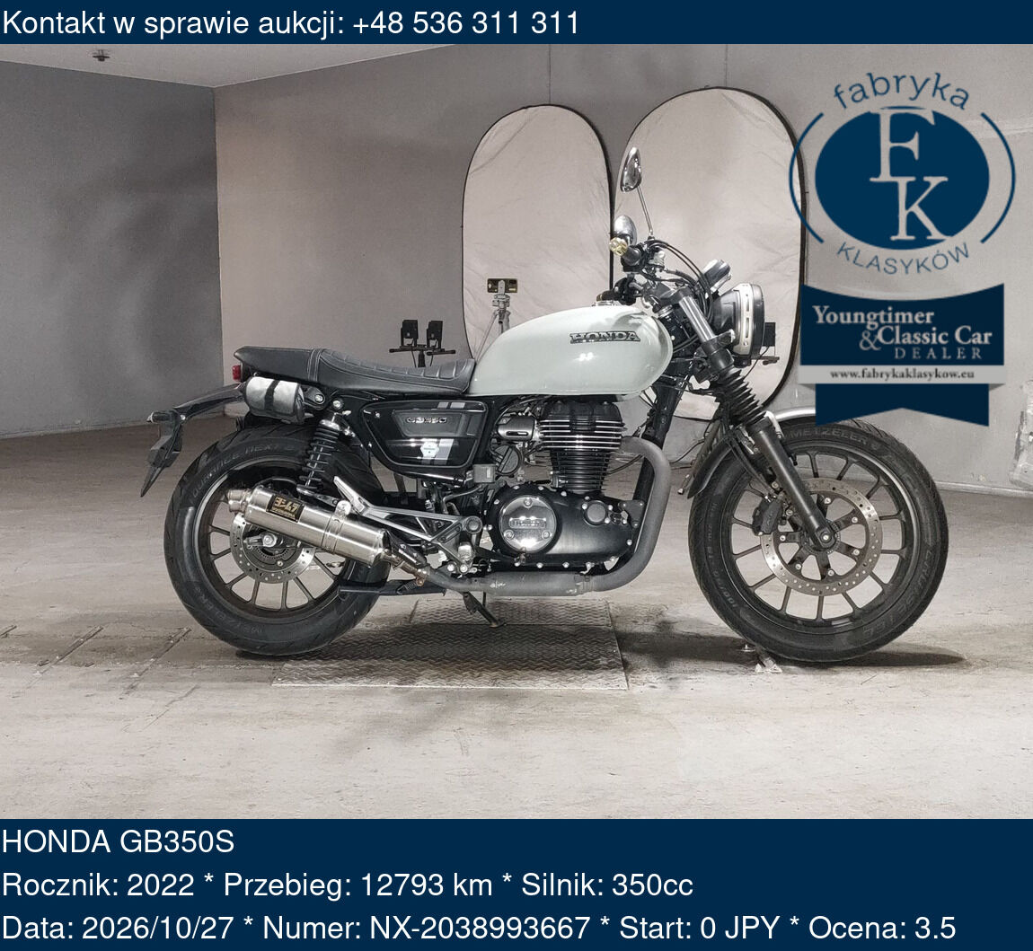 HONDA GB350S 2022 - zdjęcie 2