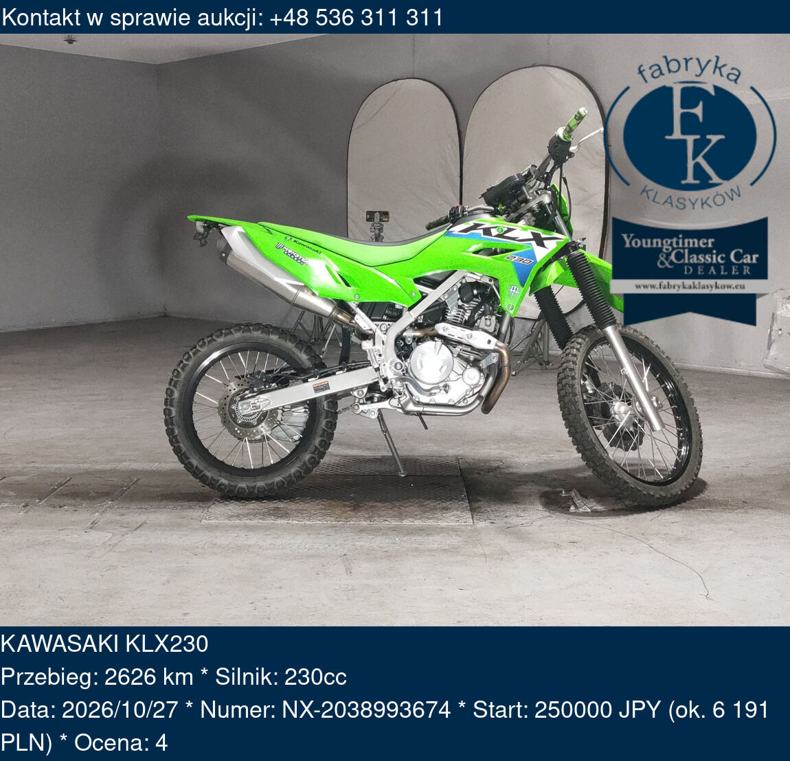 KAWASAKI KLX230  - zdjęcie 2
