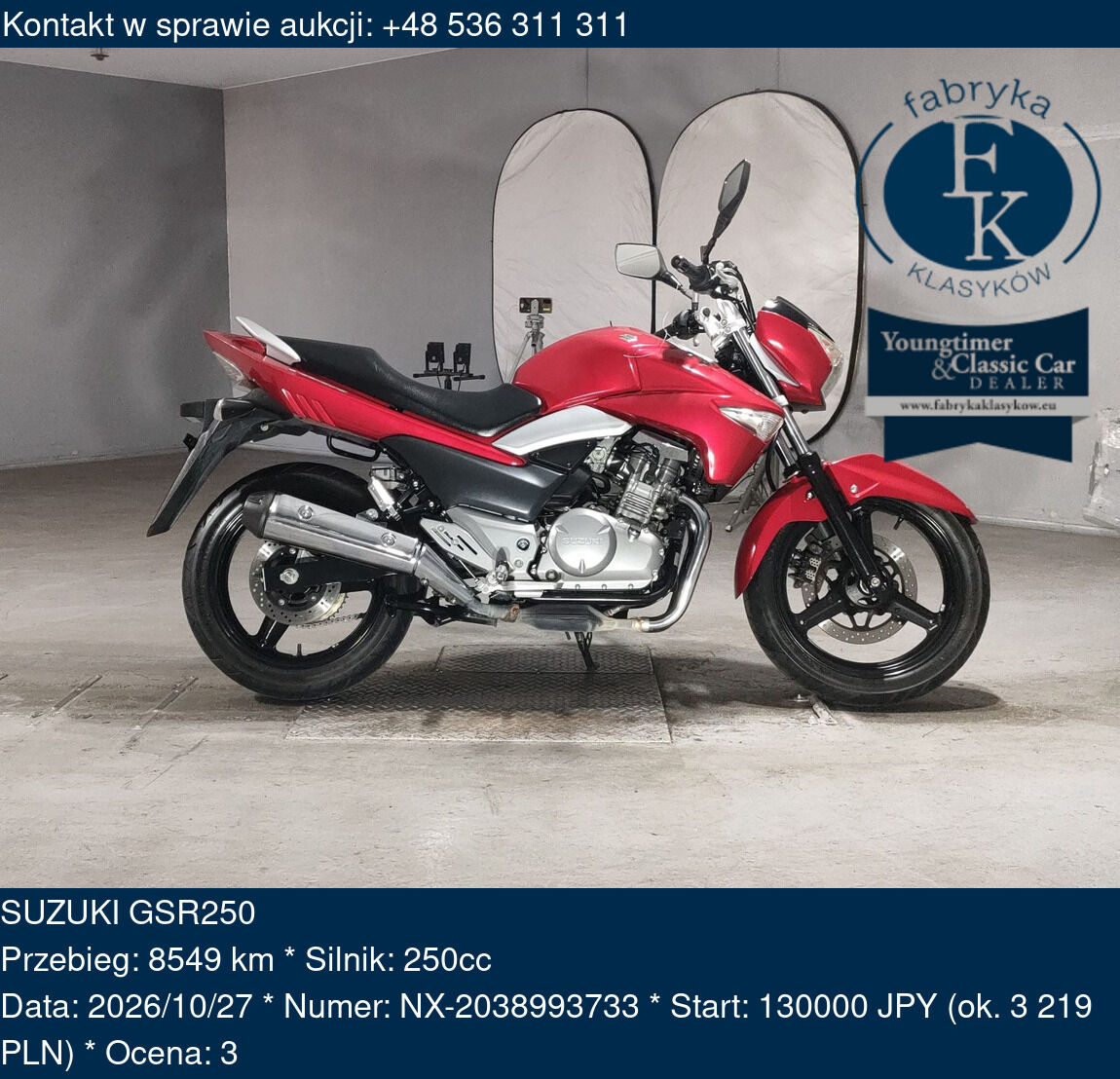 SUZUKI GSR250 - zdjęcie 2