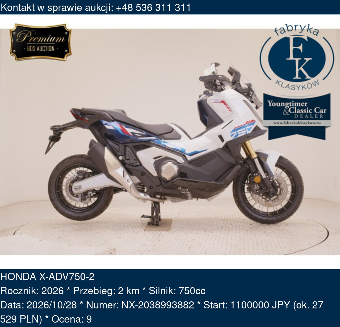 HONDA X-ADV750-2 2026 - zdjęcie 2