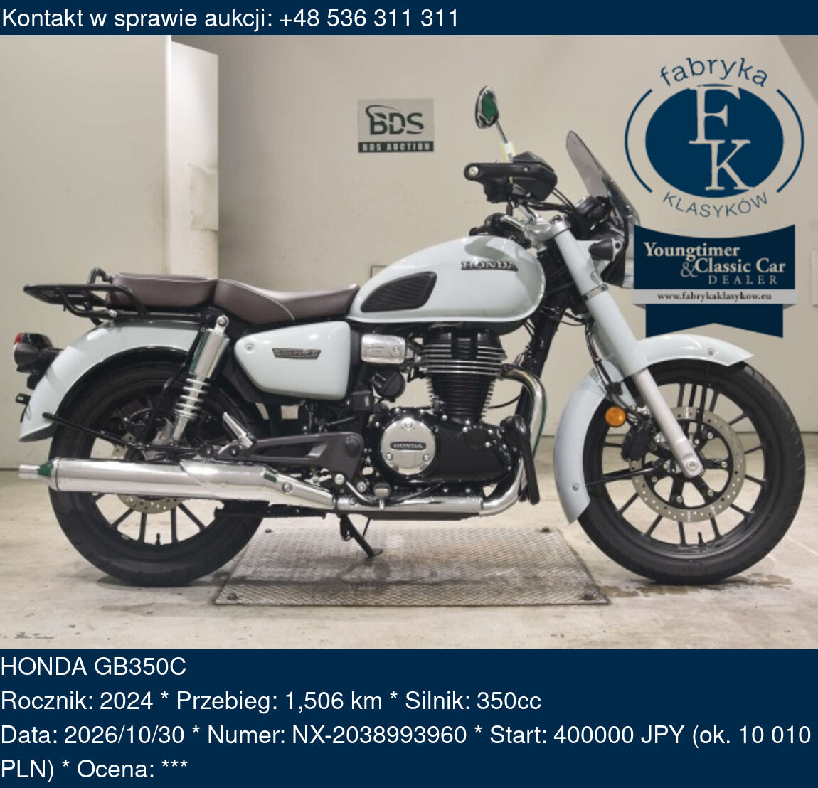 HONDA GB350C 2024 - zdjęcie 2