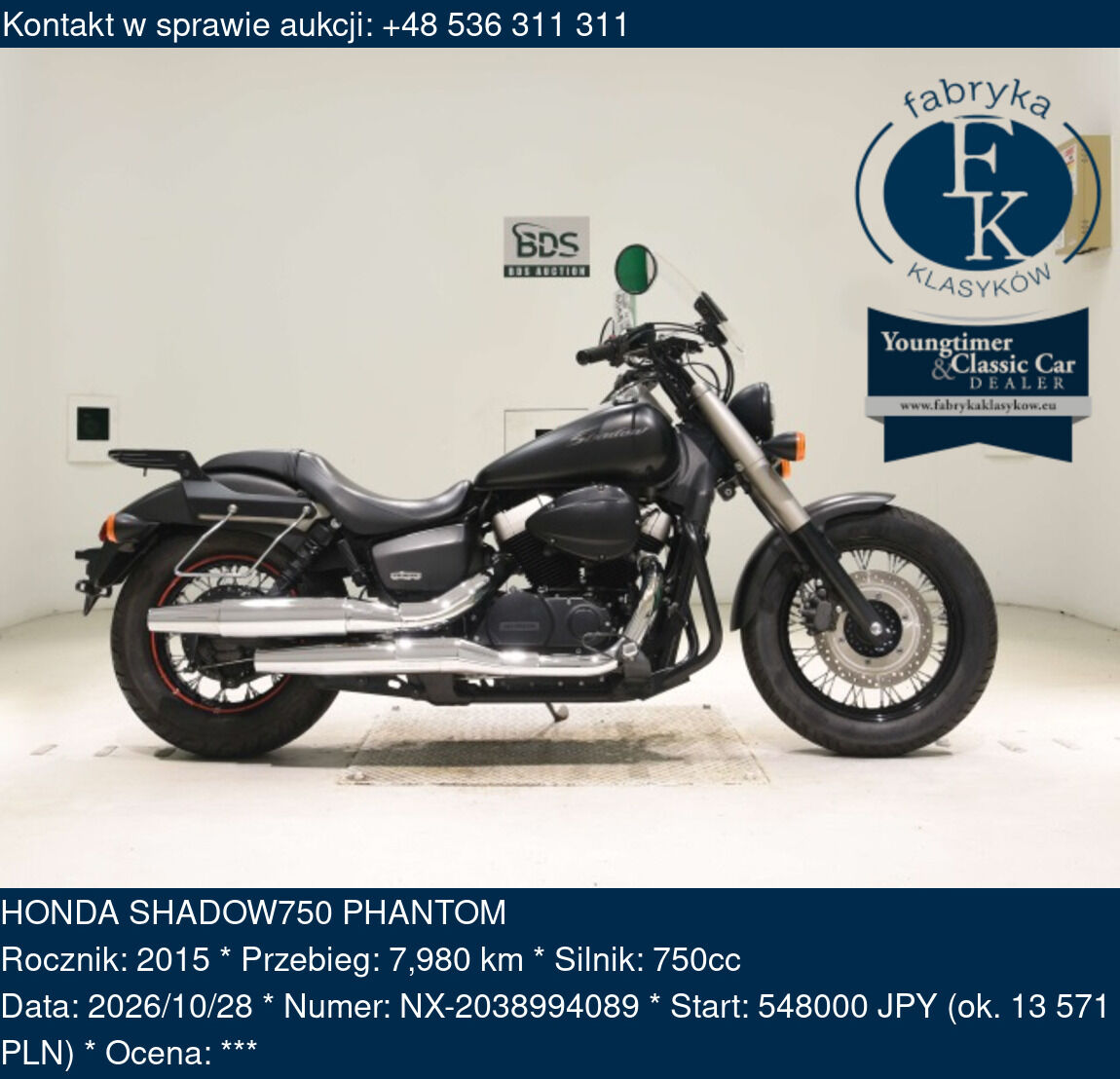 HONDA SHADOW750 PHANTOM 2015 - zdjęcie 2