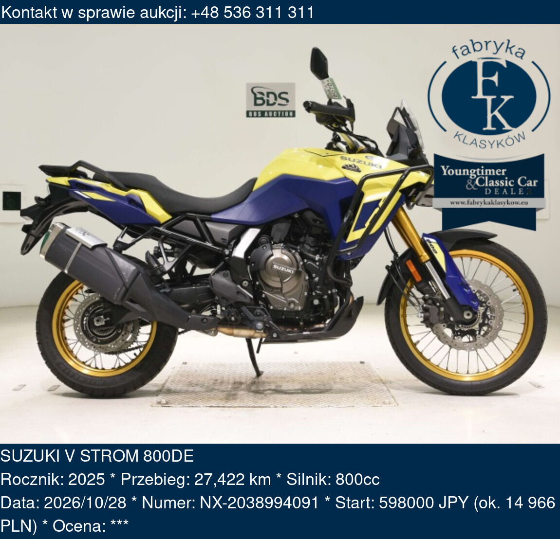 SUZUKI V STROM 800DE 2025 - zdjęcie 2