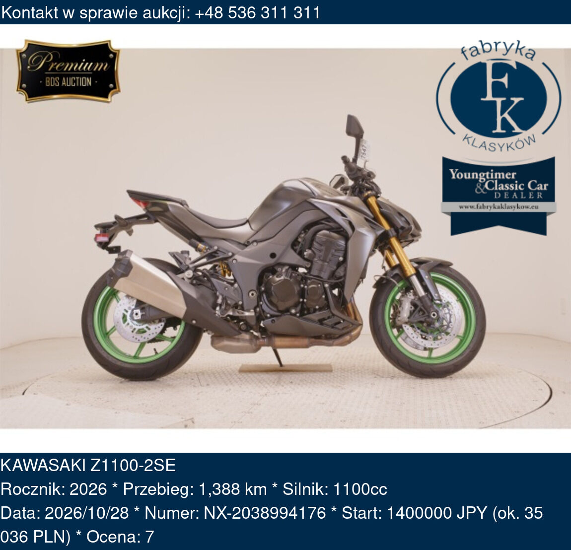 KAWASAKI Z1100-2SE 2026 - zdjęcie 2