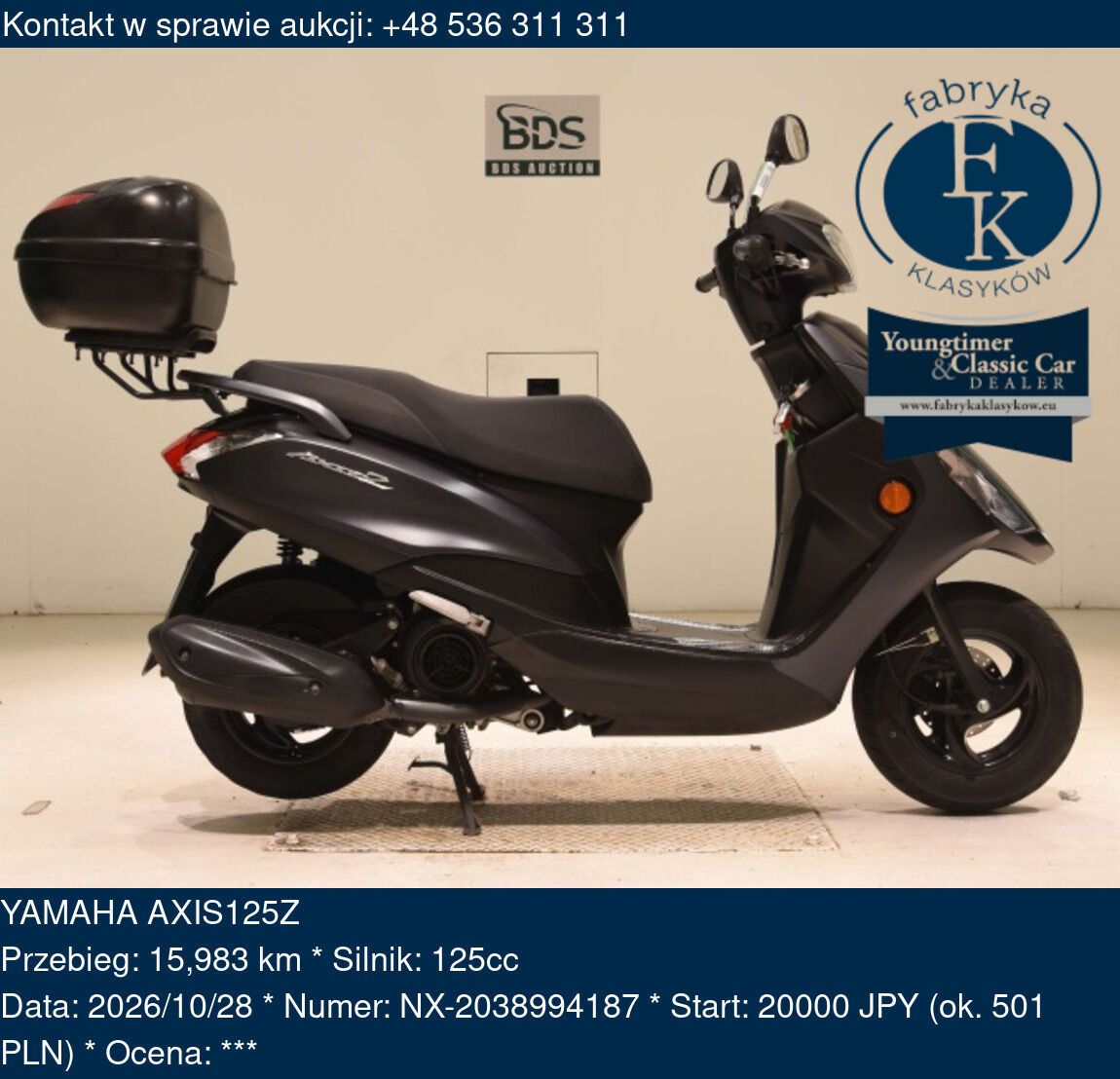 YAMAHA AXIS125Z  - zdjęcie 2