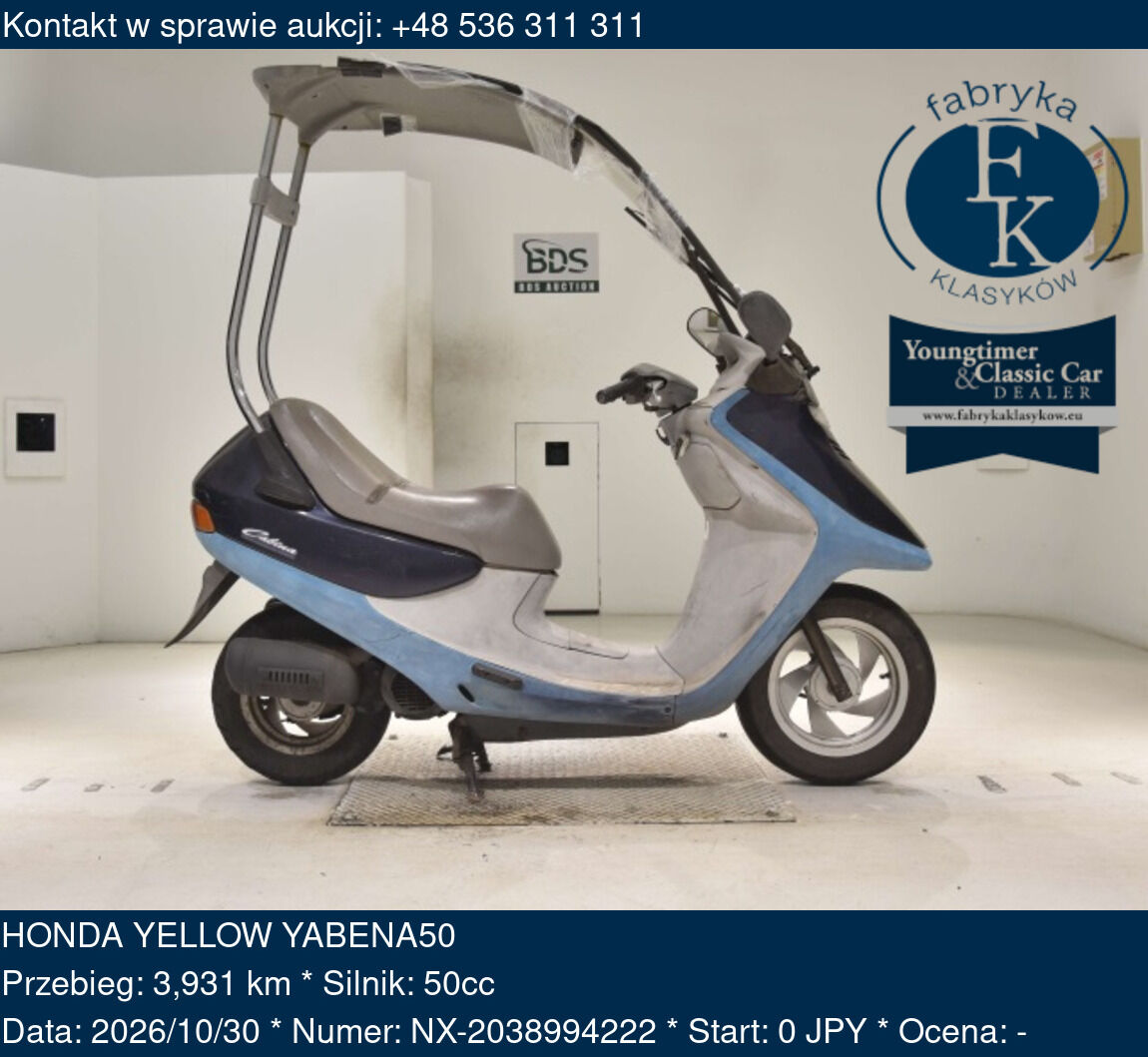 HONDA YELLOW YABENA50  - zdjęcie 2