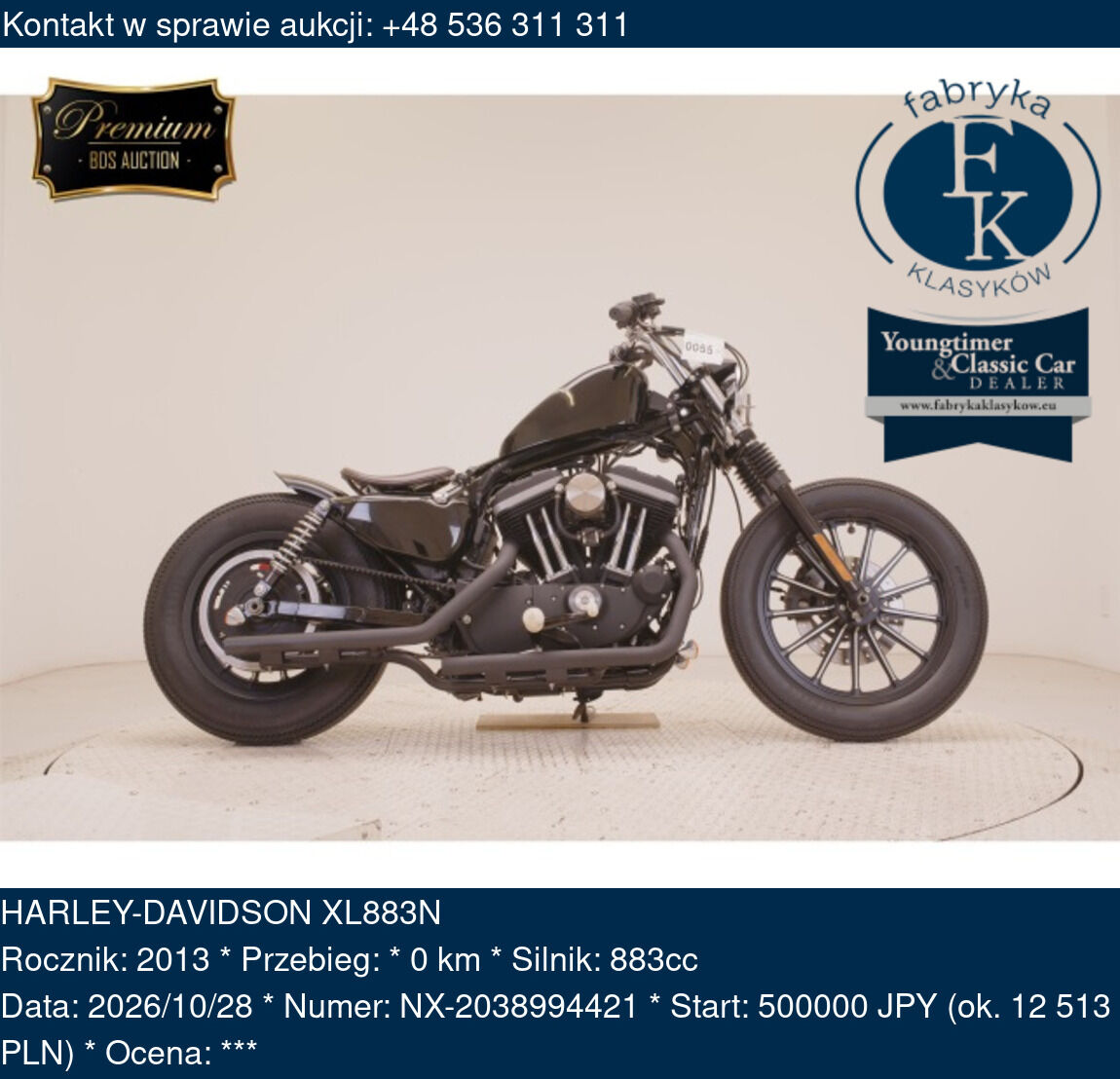 HARLEY-DAVIDSON XL883N 2013 - zdjęcie 2