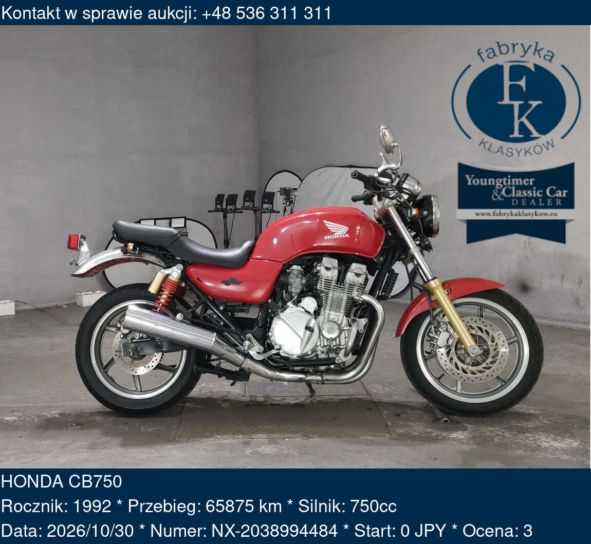 HONDA CB750 1992 - zdjęcie 2