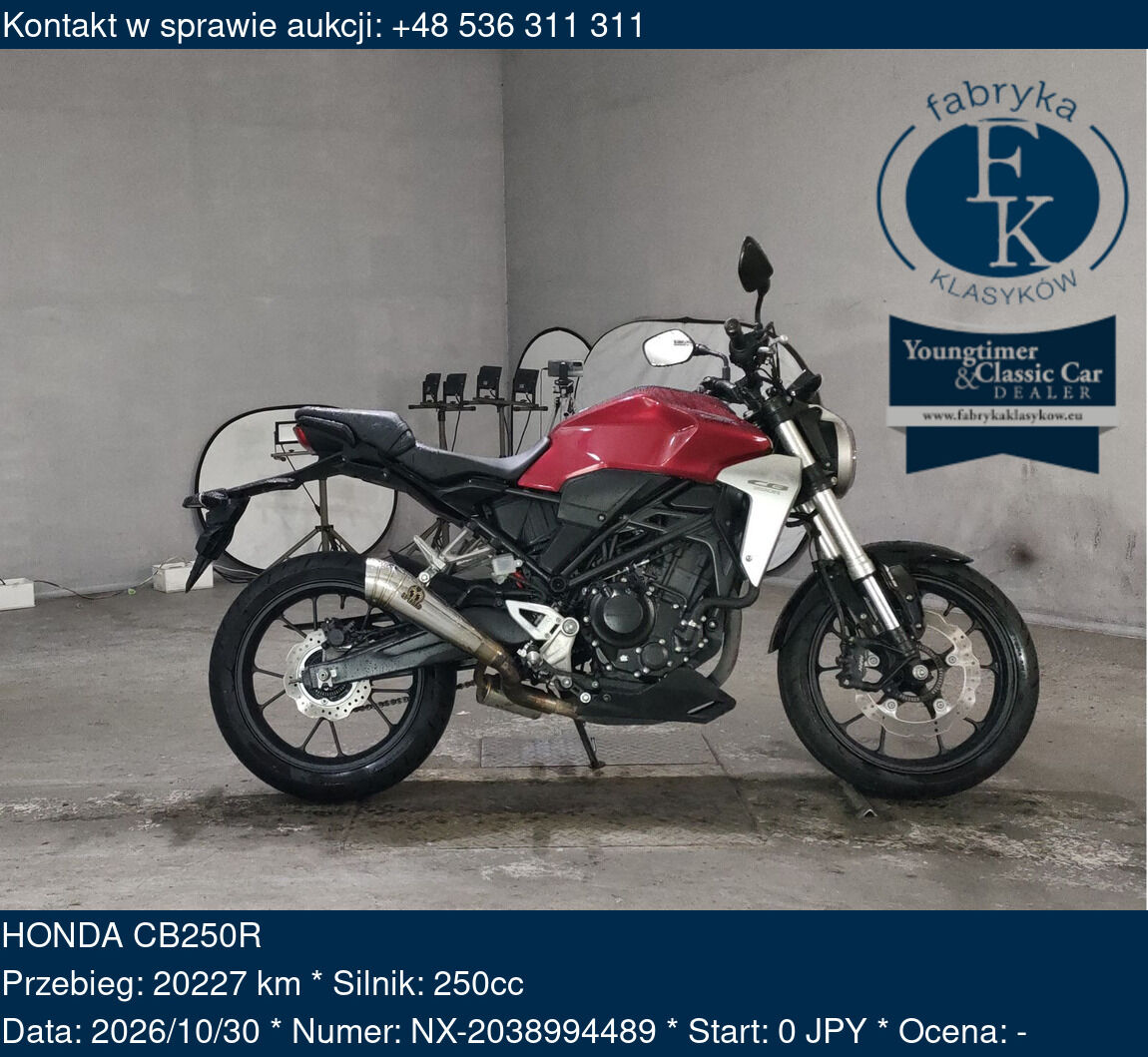 HONDA CB250R  - zdjęcie 2