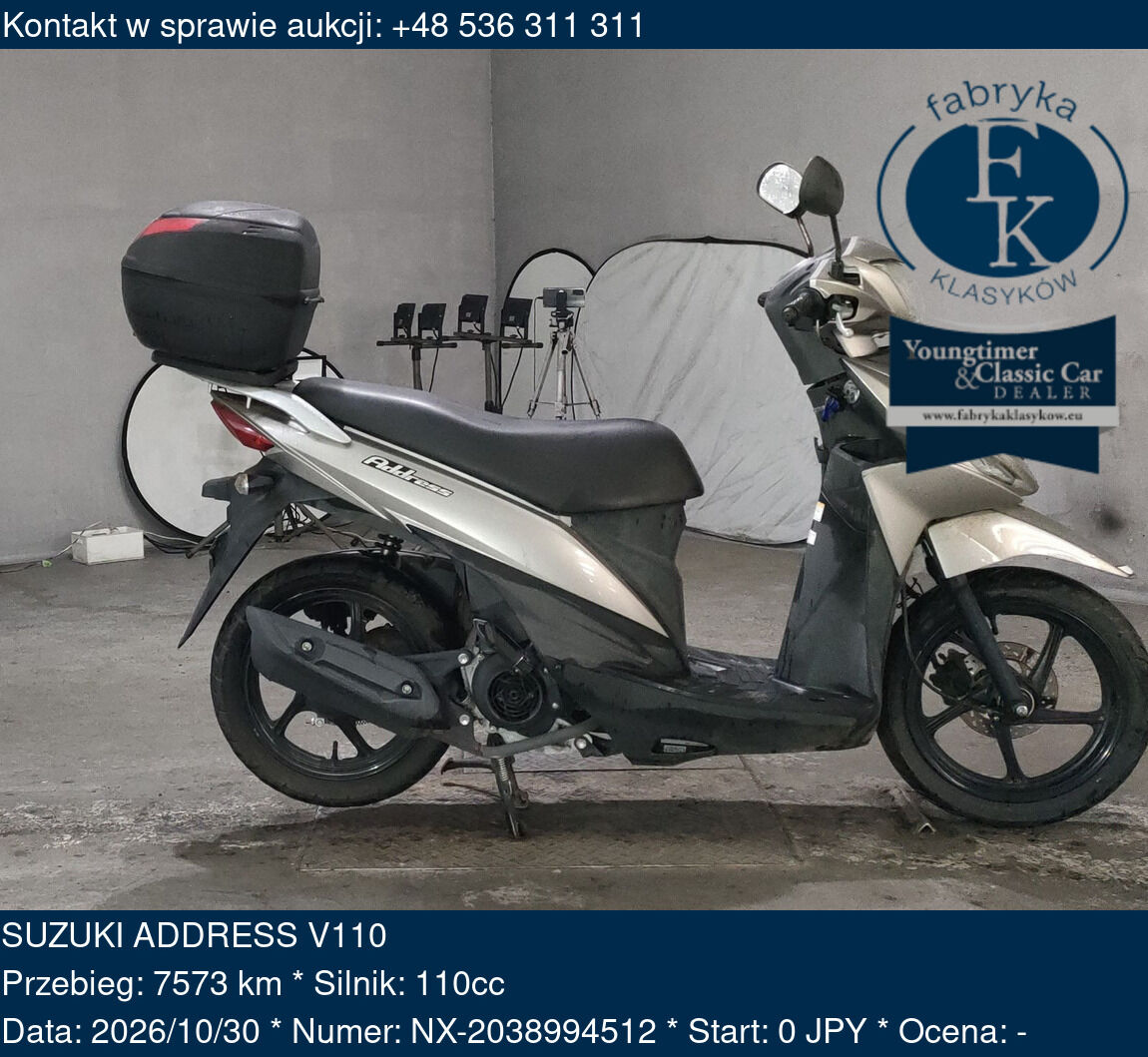 SUZUKI ADDRESS V110 - zdjęcie 2