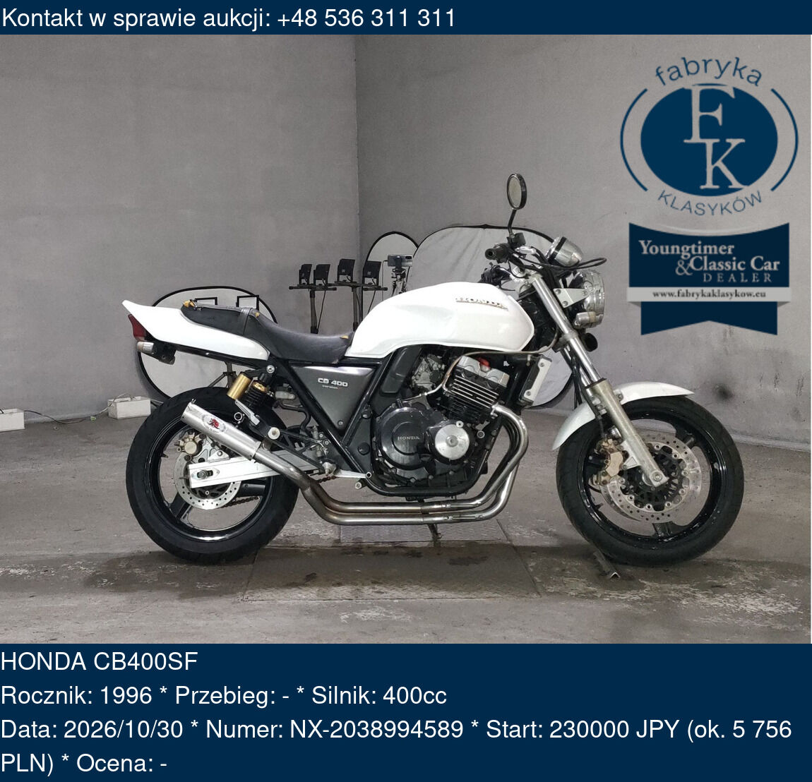 HONDA CB400SF 1996 - zdjęcie 2