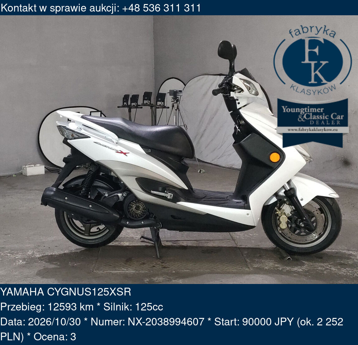 YAMAHA CYGNUS125XSR  - zdjęcie 2