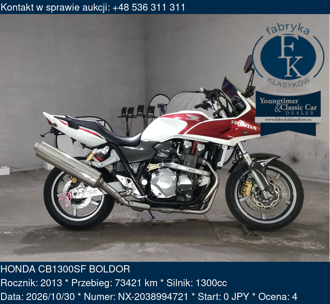 HONDA CB1300SF BOLDOR 2013 - zdjęcie 2