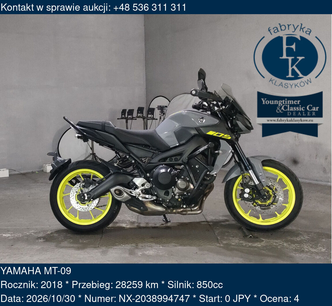 YAMAHA MT-09 2018 - zdjęcie 2