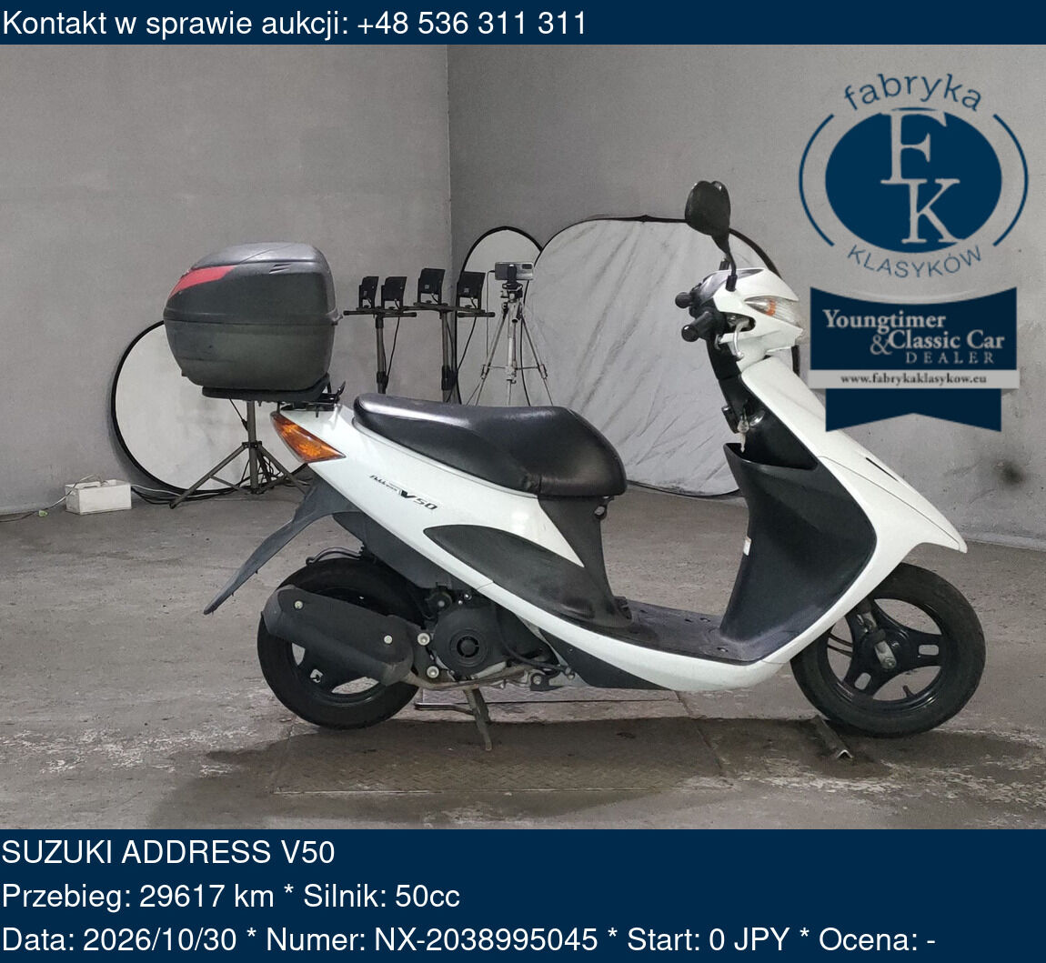 SUZUKI ADDRESS V50 - zdjęcie 2