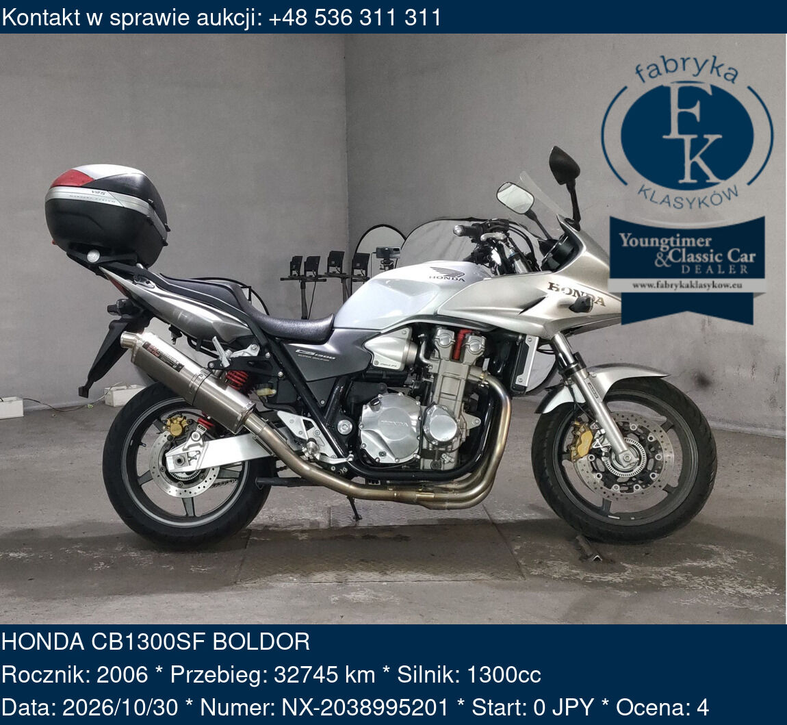 HONDA CB1300SF BOLDOR 2006 - zdjęcie 2