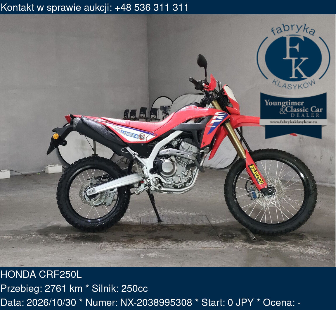 HONDA CRF250L  - zdjęcie 2