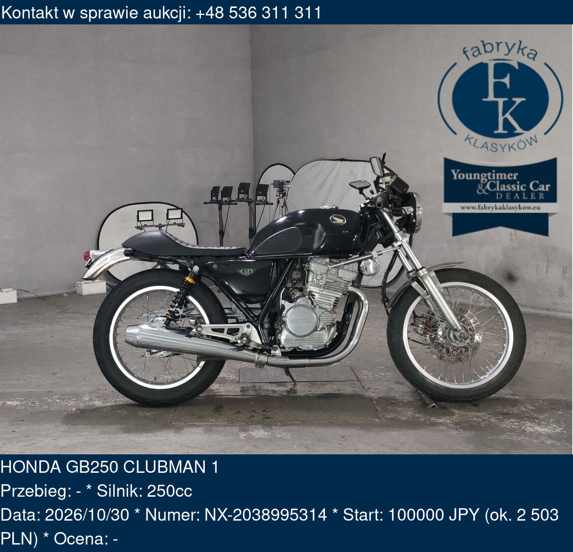 HONDA GB250 CLUBMAN 1  - zdjęcie 2
