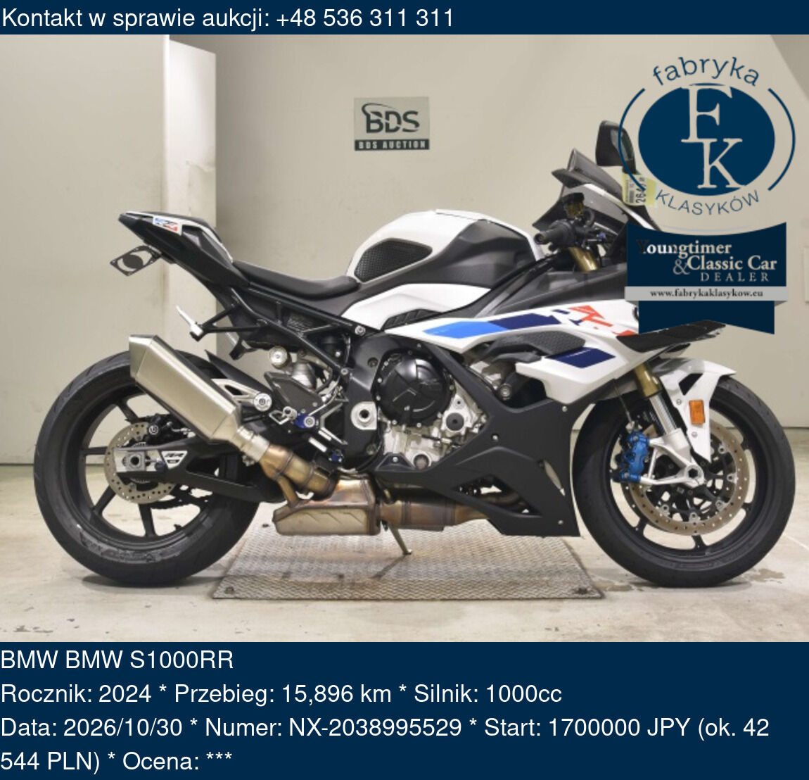 BMW BMW S1000RR 2024 - zdjęcie 2