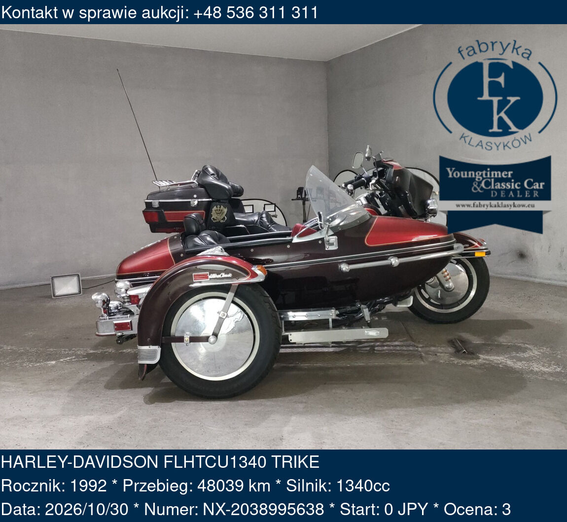 HARLEY-DAVIDSON FLHTCU1340 TRIKE 1992 - zdjęcie 2