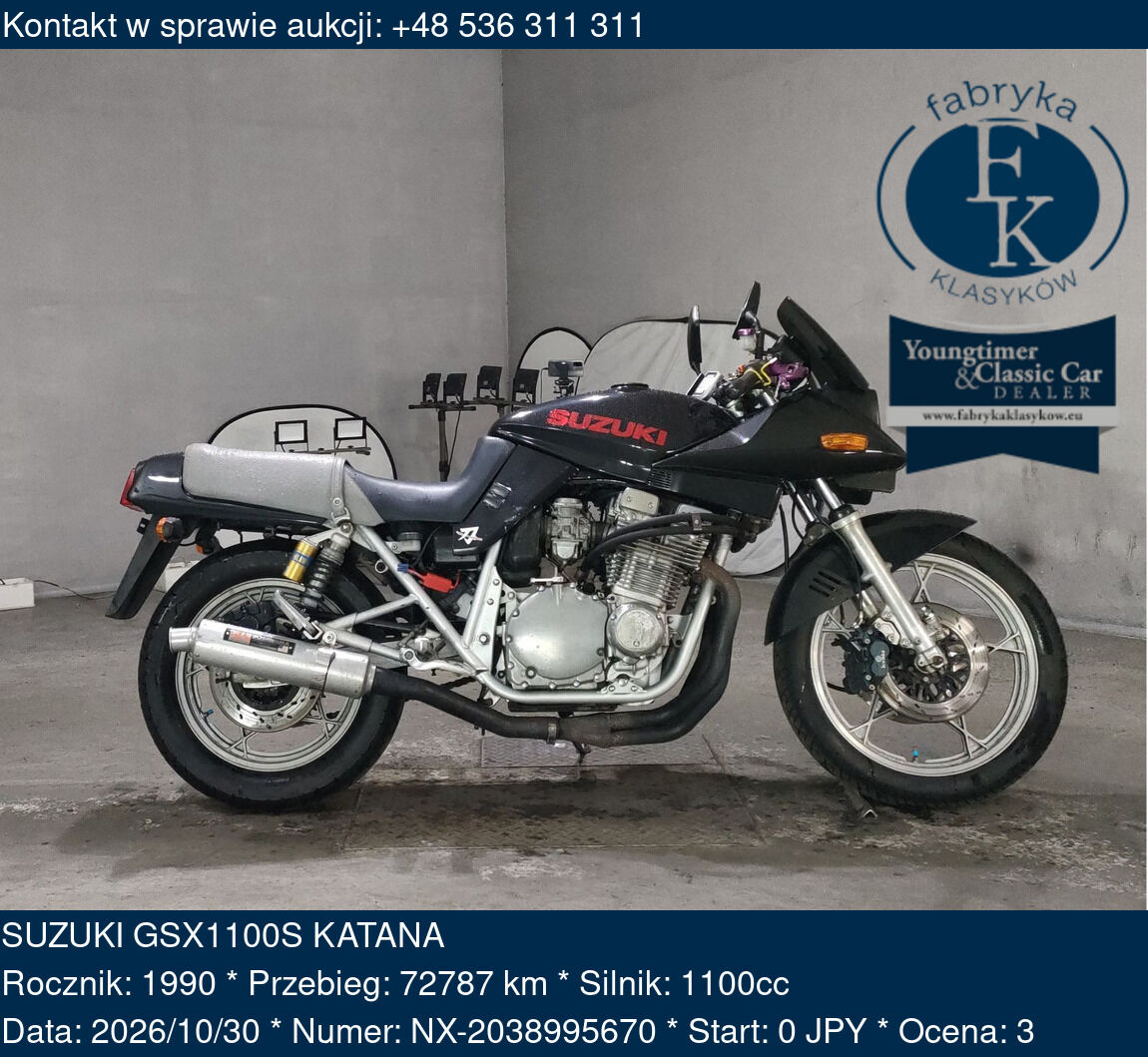 SUZUKI GSX1100S KATANA 1990 - zdjęcie 2