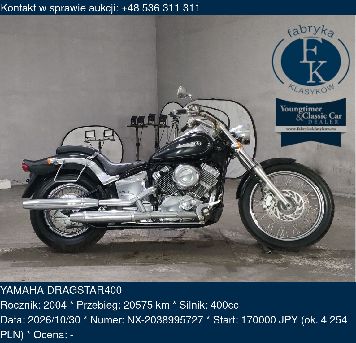 YAMAHA DRAGSTAR400 2004 - zdjęcie 2