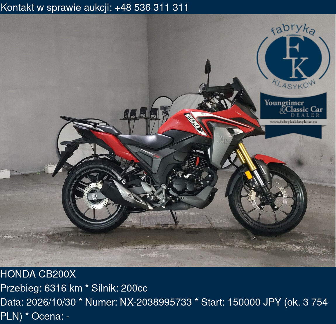 HONDA CB200X - zdjęcie 2