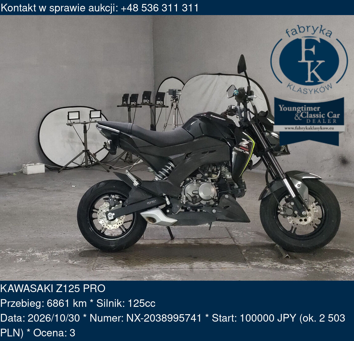 KAWASAKI Z125 PRO  - zdjęcie 2