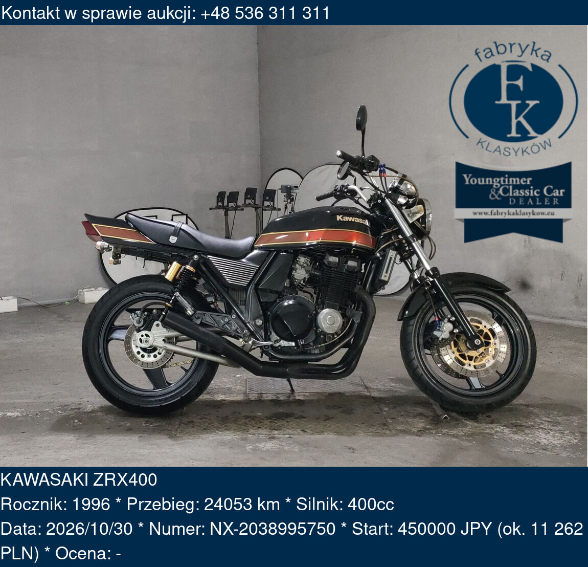 KAWASAKI ZRX400 1996 - zdjęcie 2