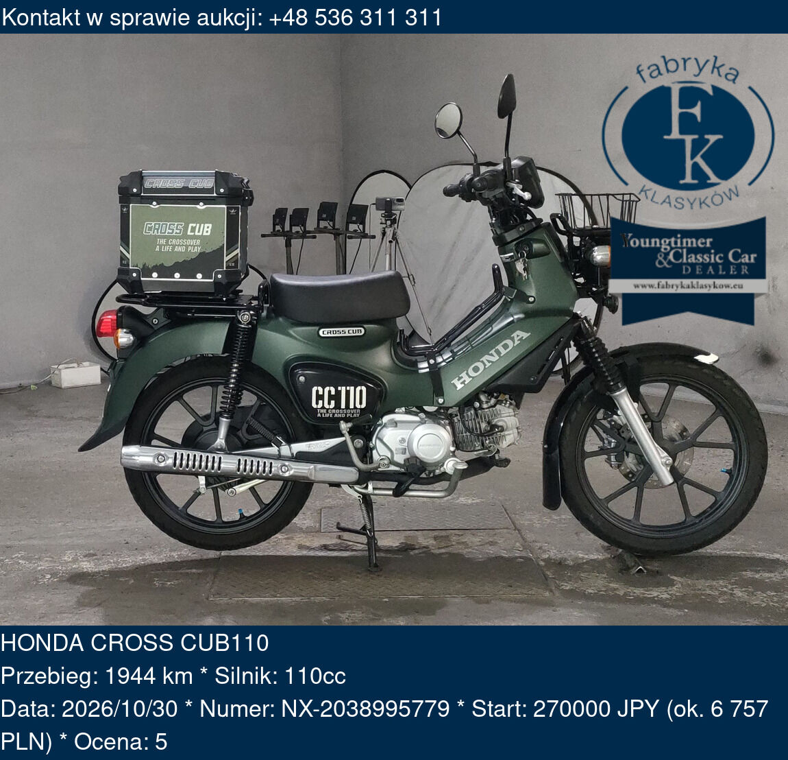 HONDA CROSS CUB110  - zdjęcie 2