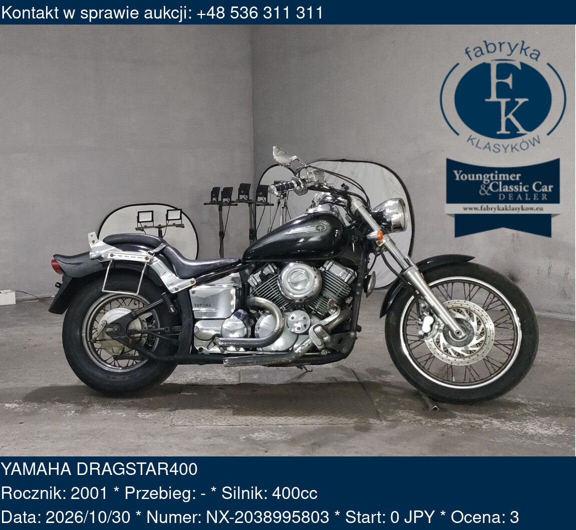 YAMAHA DRAGSTAR400 2001 - zdjęcie 2
