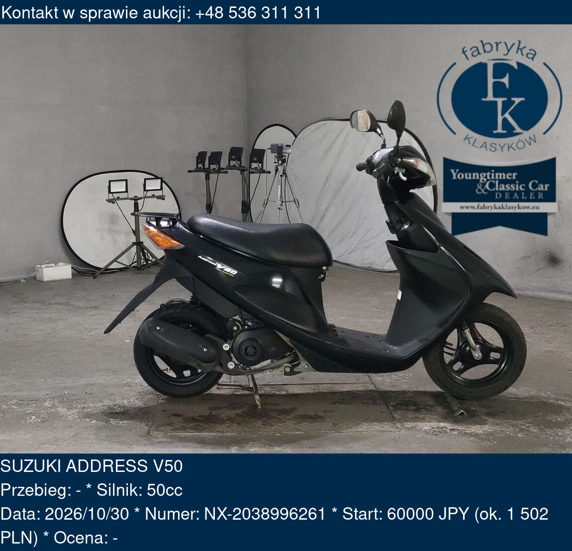 SUZUKI ADDRESS V50  - zdjęcie 2