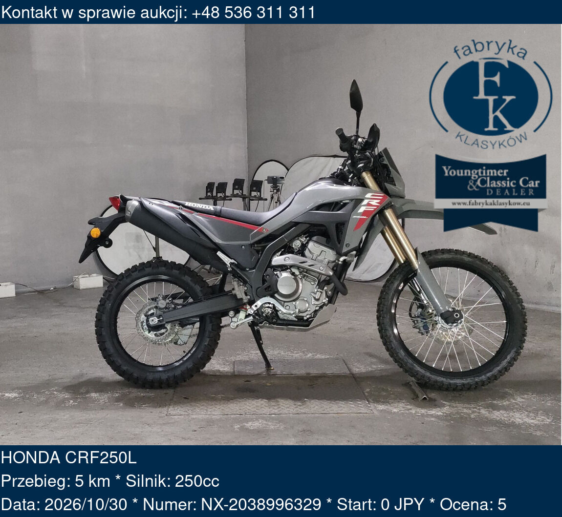 HONDA CRF250L - zdjęcie 2