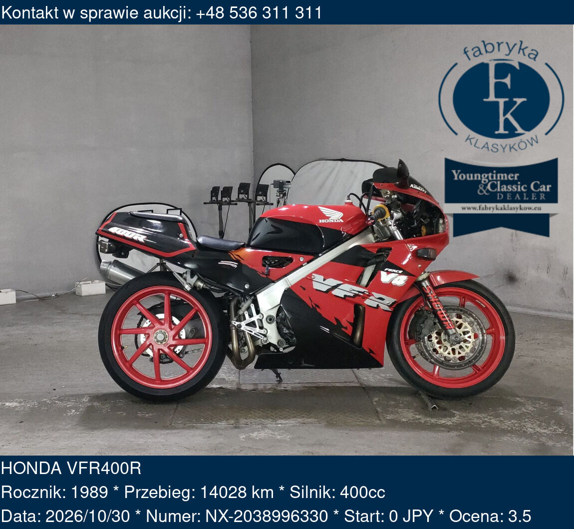 HONDA VFR400R 1989 - zdjęcie 2