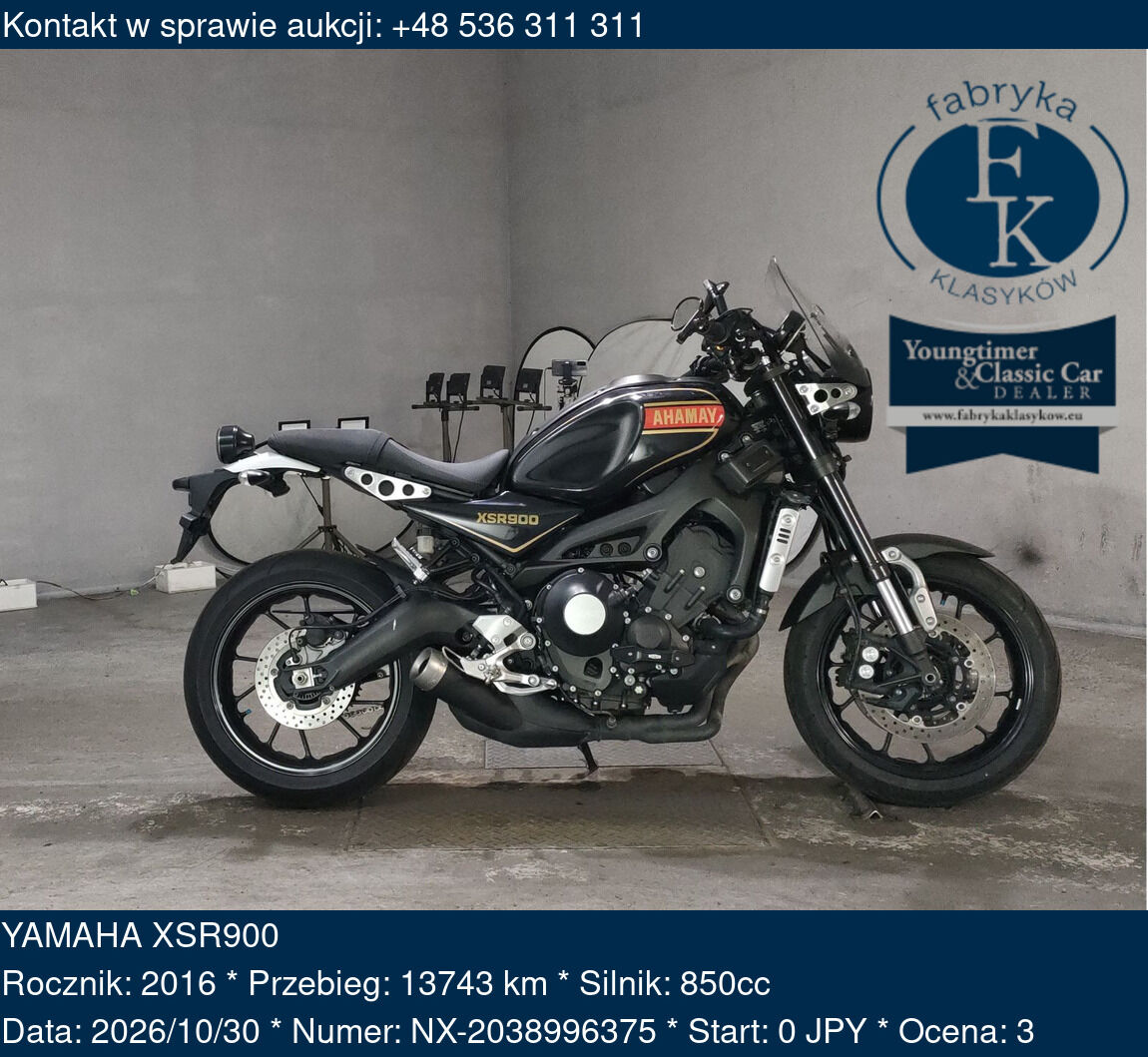 YAMAHA XSR900 2016 - zdjęcie 2