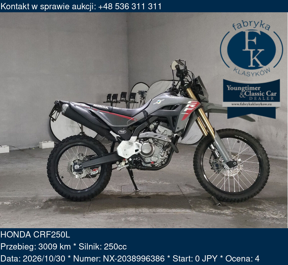 HONDA CRF250L  - zdjęcie 2