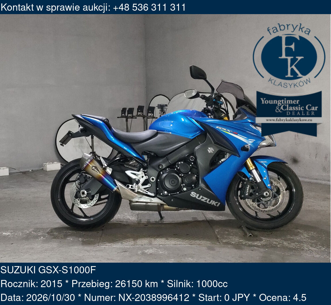 SUZUKI GSX-S1000F 2015 - zdjęcie 2