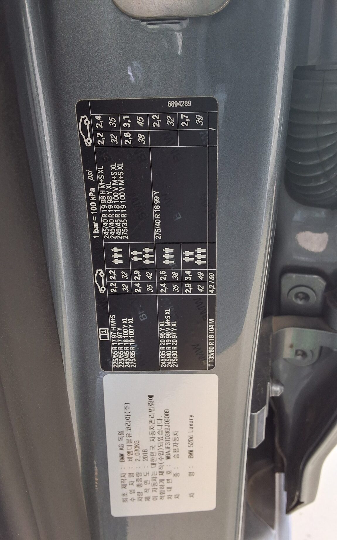 BMW 5 SERIES (7TH GEN) 520d LUXURY LINE PLUS 2019 - zdjęcie 16