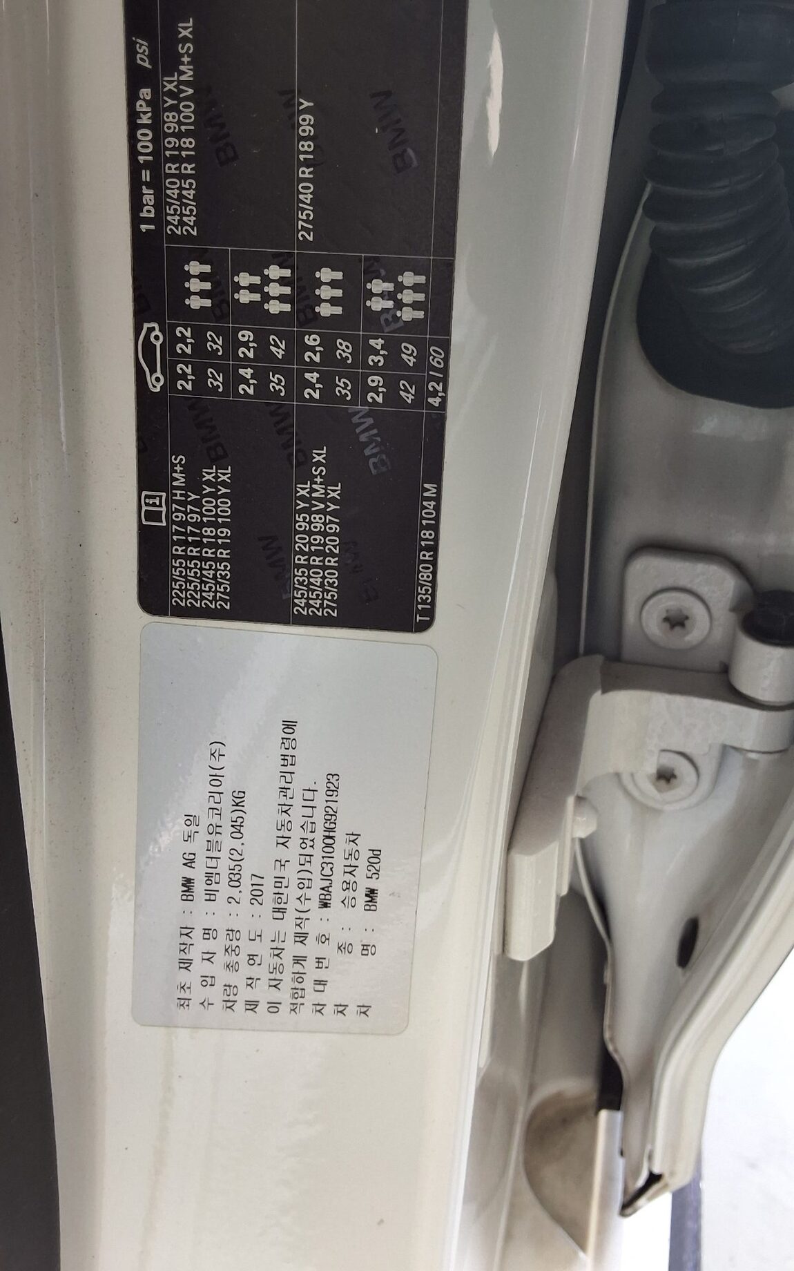 BMW 5 SERIES (7TH GEN) 520d M SPORT PACK PLUS 2017 - zdjęcie 16