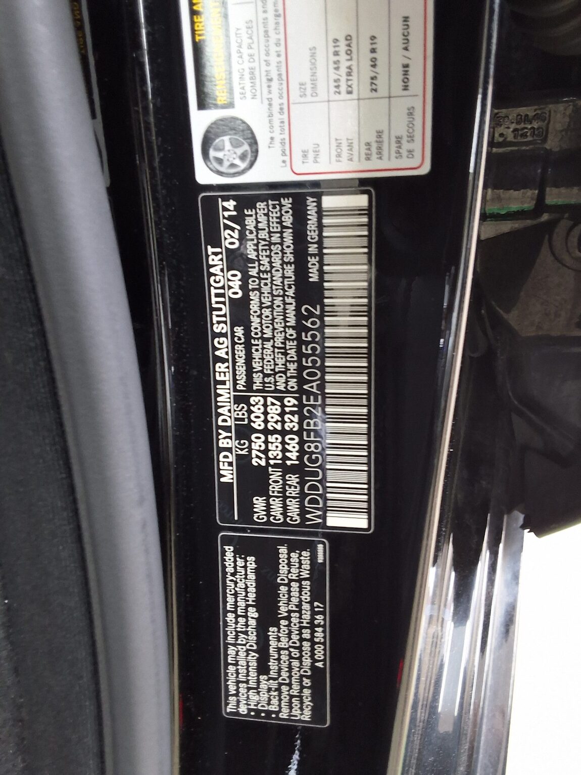MERCEDES-BENZ S-CLASS (5TH GEN) S550L 4MATIC 2014 - zdjęcie 17